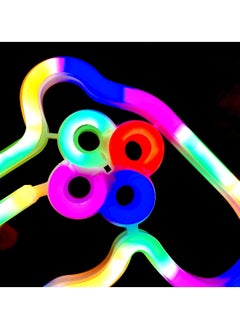 إتش إف إن لافتات نيون LED على شكل أضواء لتزيين الحائط - أزرق  - Image 4