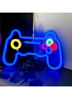 إتش إف إن لافتات نيون LED على شكل أضواء لتزيين الحائط - أزرق  - Image 2