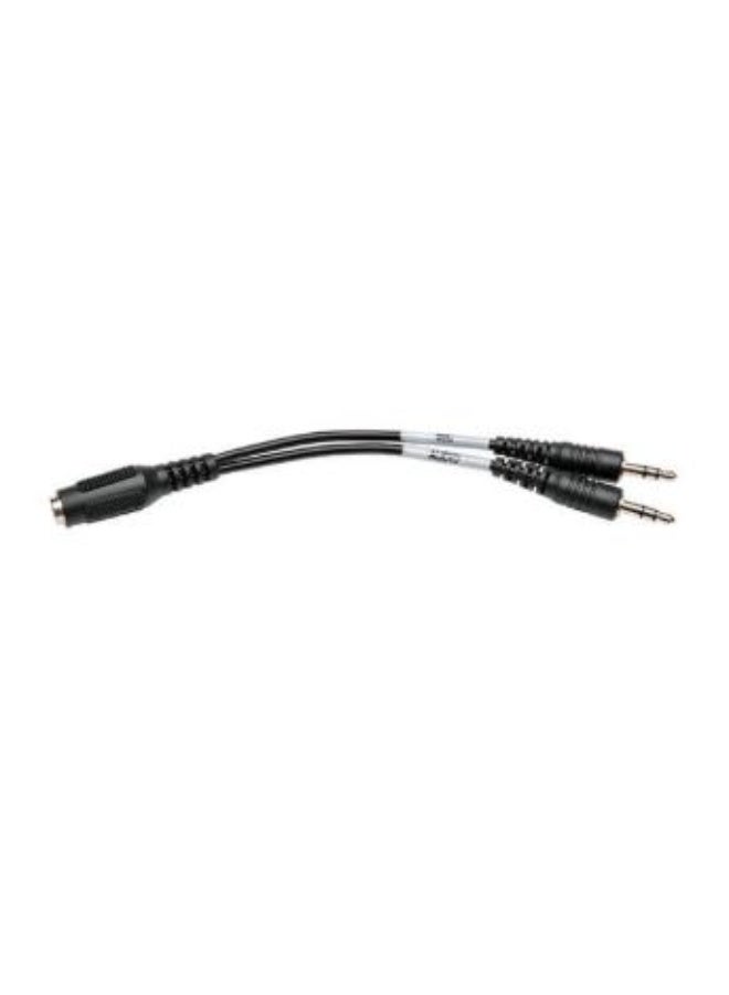تريب لايت كابل تقسيم صوت ستيريو 3.5 مم Tripp Lite P318-06N-FMM (أنثى إلى ذكر/ذكر) – بطول 6 بوصات - Image 1