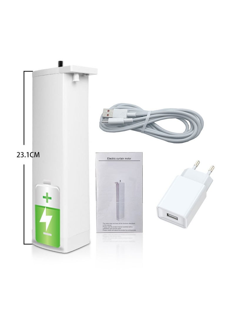 AROAQ Tuya Zigbee Lithium Battery Smart Curtain Motor Wiring-free Rechargeable Electric Curtain Motor Type C 5V - Image 2