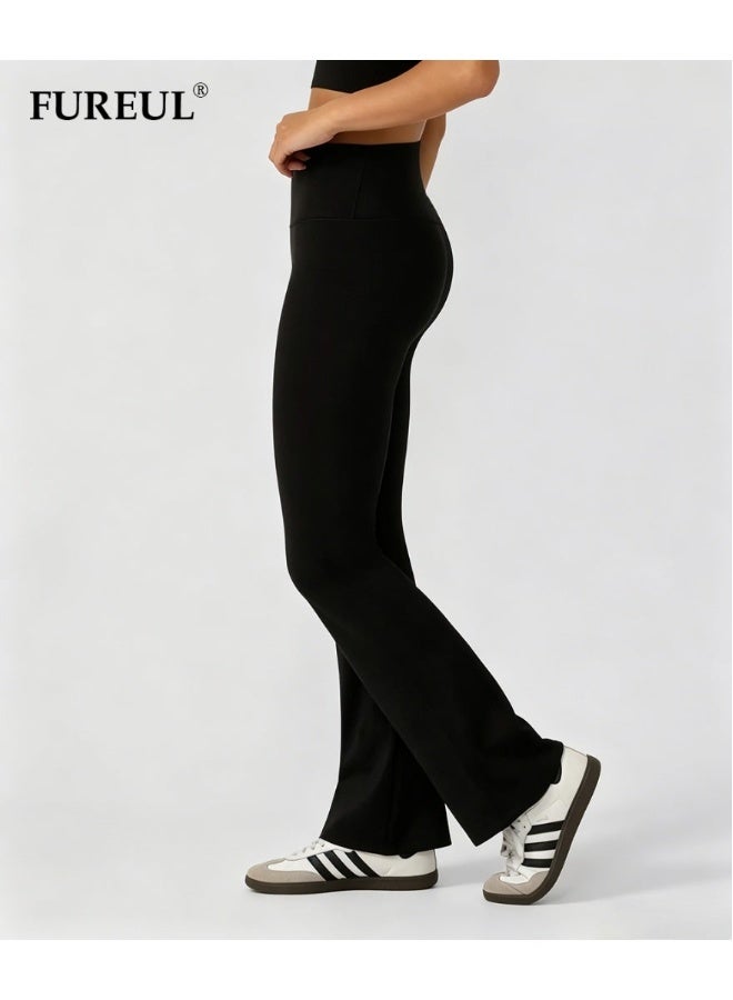 FUREUL High Waist Flared Yoga Pants for Women, Soft Stretch Bootcut Workout Leggings, Tummy Control Slim Fit Sports Pants for Gym Daily Casual Wear - Image 3