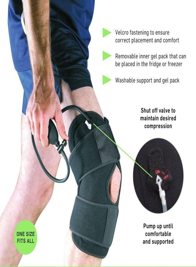 DJ Support DJ Compression Cold Therapy Brace, Knee Medical Rehabilitation, Pain Relief, Adjustable, Recovery Sport, One Size Fits For All, Men And Women - Image 3