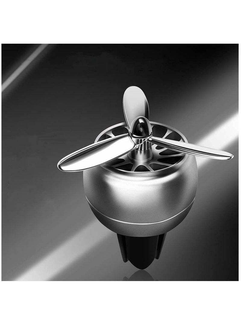 Y&D Car Air Fresheners Vent Clip Essential Oil Fragrance Diffuser Decoration Purifier Force I Spin Propeller Gift Silver - Image 5