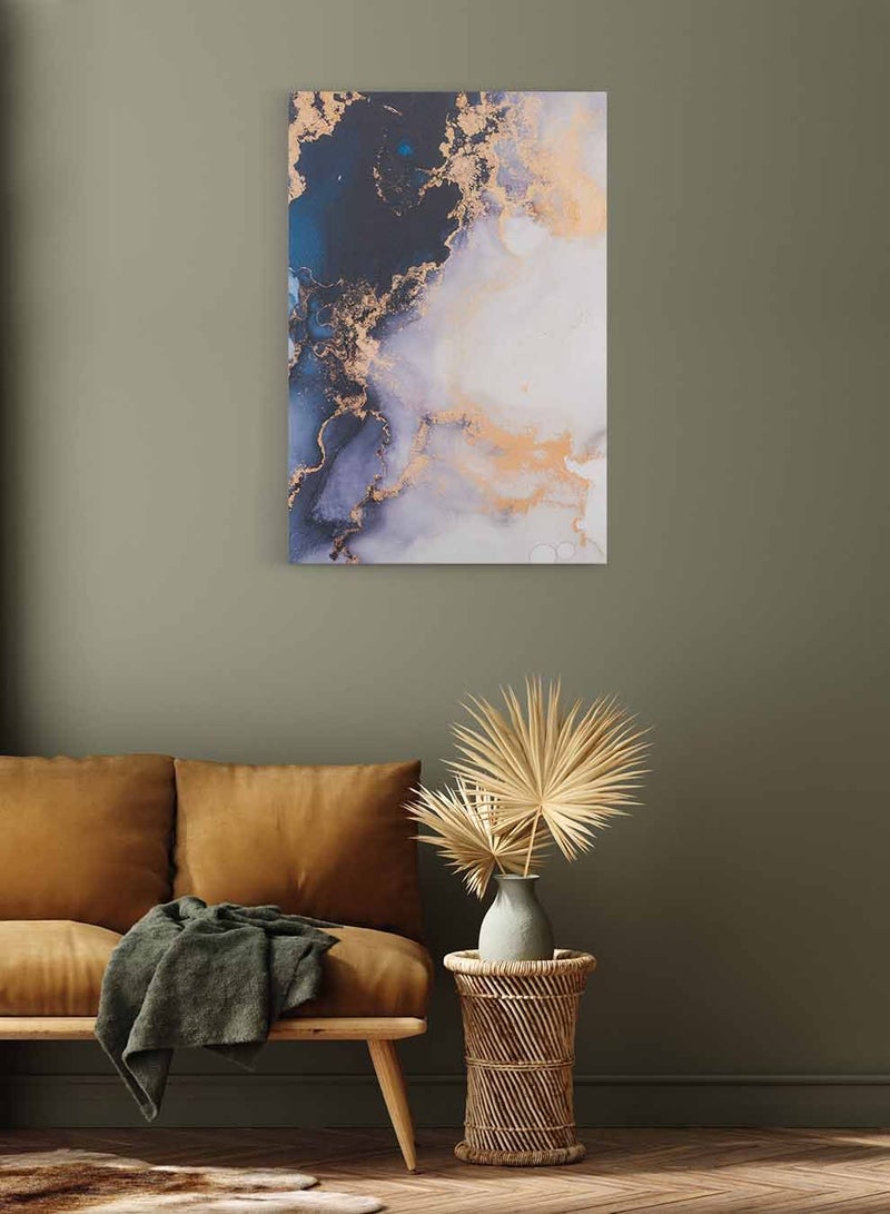 لوحة كانفاس على إطار خشبي، تصميم فن تجريدي رخامى، للمنزل، غرفة المعيشة، المكتب، الديكور - Image 3