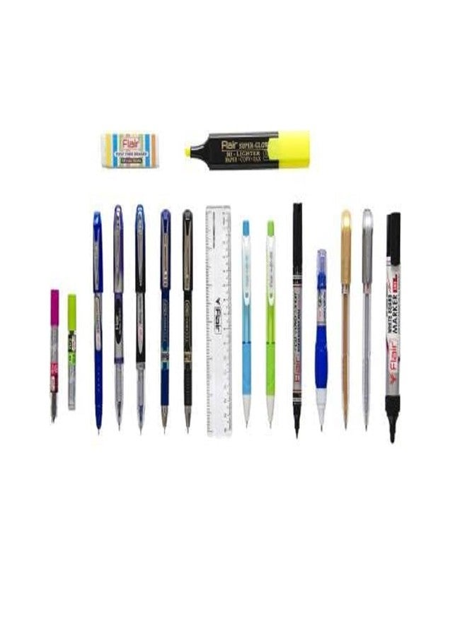 Flair Creative Series Write More Smart Kit | Writing Kit | 18 Multicolor Items Available | Ideal for Writing, Coloring, Shading | Use for Home, School & Office - Image 2