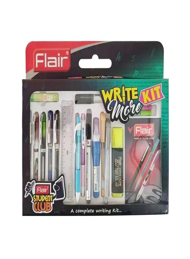 Flair Creative Series Write More Smart Kit | Writing Kit | 18 Multicolor Items Available | Ideal for Writing, Coloring, Shading | Use for Home, School & Office - Image 1