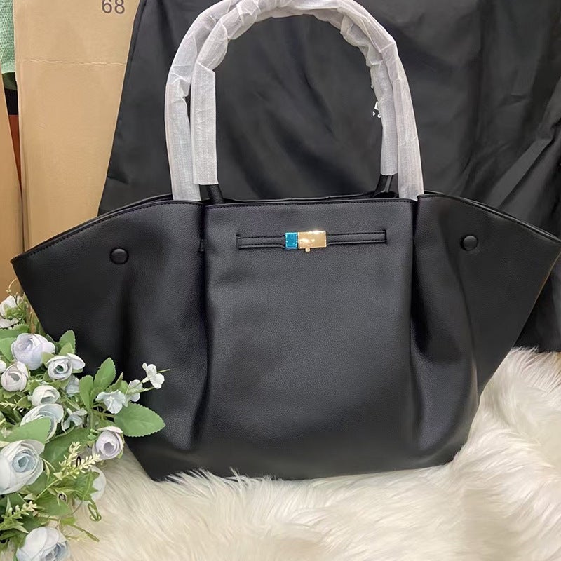 Niche Tote Bag New Wings Bag Genuine Leather Shoulder Handbag All-Match Large Capacity Women'S Bag - Image 1