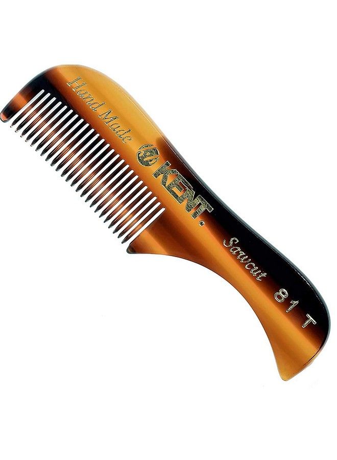 KENT A 81T Xsmall Gentleman Beard And Mustache Pocket Comb Fine Toothed Pocket Size For Facial Hair Grooming And Styling. Sawcut Of Quality Cellulose Acetate Hand Polished. Handmade In England - Image 1