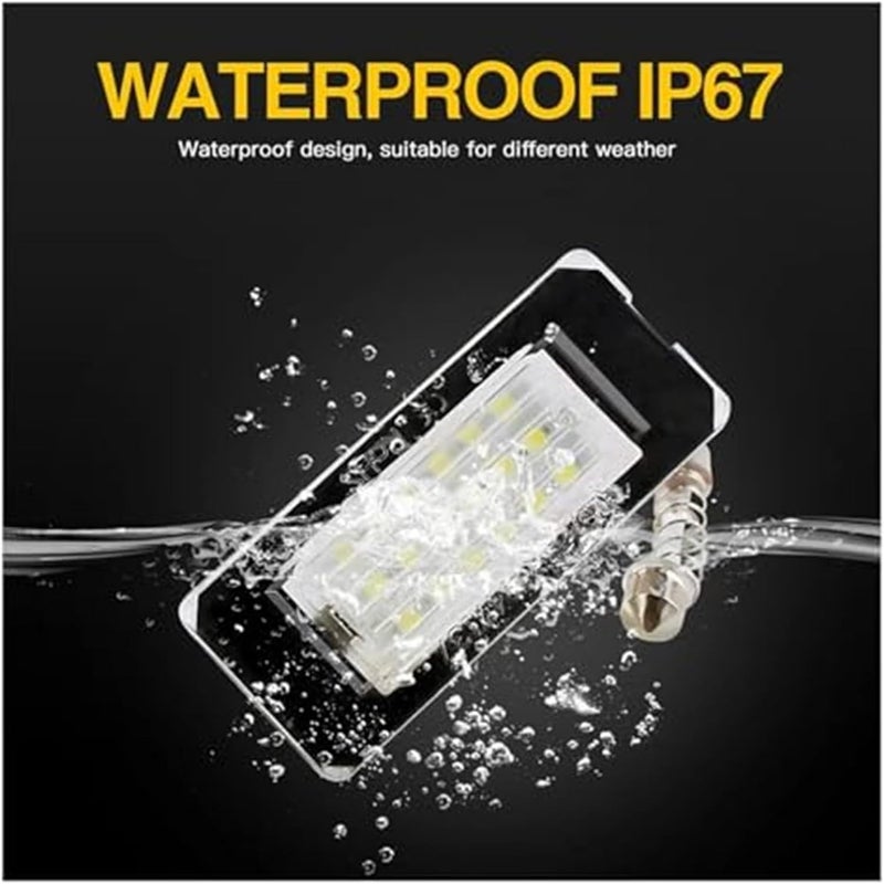 Vuzmode 2PCS White 18SMD Car License Plate Light - Image 2