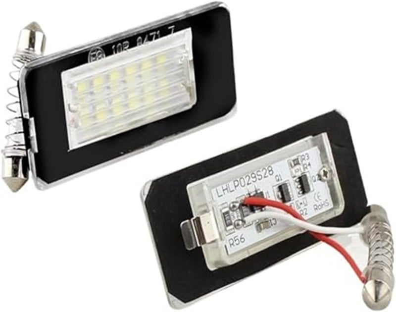 Vuzmode 2PCS White 18SMD Car License Plate Light - Image 1