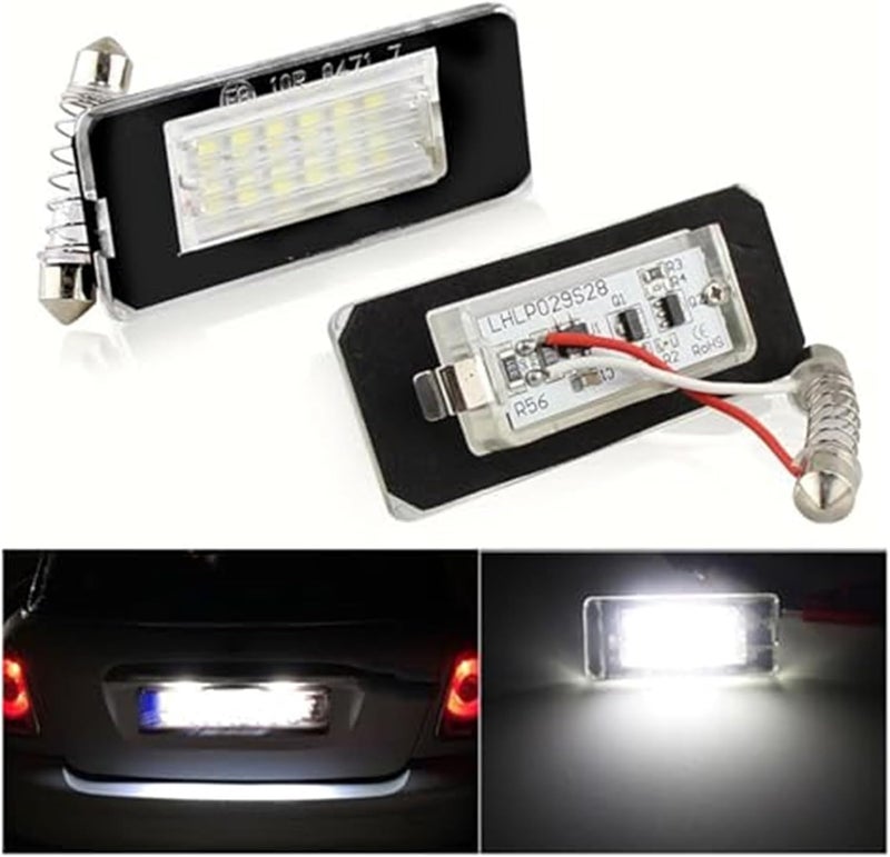 Vuzmode 2PCS White 18SMD Car License Plate Light - Image 4