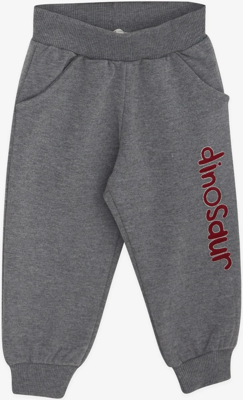 بريز Boy's Tracksuit Set with Little Dinosaur Embroidery, 1-4 Years, Red