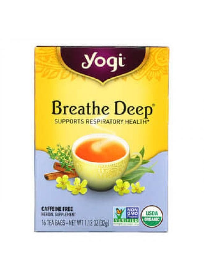 Yogi Tea, تنفس بعمق، خالي من الكافيين، 16 كيس شاي، 1.12 أونصة (32 جم) - pzsku/Z7128AA4F19203C0410AFZ/45/_/1663305431/b30ed054-e33a-4452-8235-56d5d3850afd