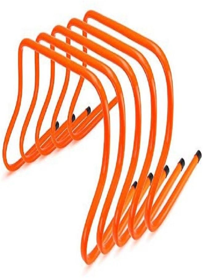 ULTIMAX Agility Training Hurdles Pack of five Visibility Speed Endurance for Track & Field Fences for Sports Coaching Indoor/Outdoor Practice Equipment-15 cm  - Image 1