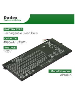 RADEX AP13J3K High Grade Compatible Laptop Battery for Acer 11 C720, Acer 11 C720P and Acer 11 C740  - Image 2