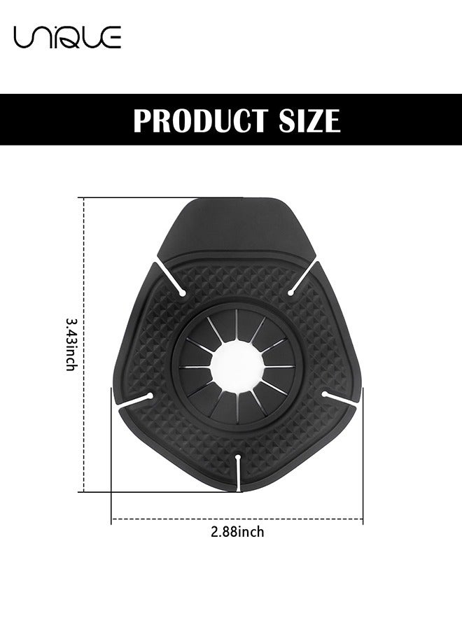 يونيك 4PCS سيارة ممسحة هول غطاء واقية ، ومكافحة الغبار ، ومكافحة سقوط الأوراق انسداد ، سيليكون ممسحة الذراع أسفل منصات الحماية ، سترة الغبار ممسحة المضادة للأوراق العالمية لمعظم المركبات - أسود - Image 2
