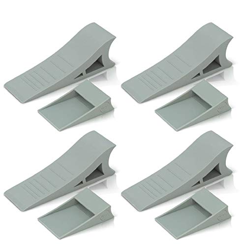 Quality Clever Heavy Duty Rubber Door Stopper – Zero Edge Door Wedge Stops All Doors, Gaps to 1.5 Inch on All Surfaces – Door Stopper Wall Mount Hangs Up When Not in Use for No-Bending Easy Access - Image 1