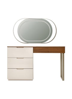 Amalfi Dresser | Dressing Table | Vanity Table | Makeup Table with Mirror, Vizon Beige 81x46x140cm - pzsku/Z7128D54E322DF34AC258Z/45/_/1715495141/df6479c0-5622-4846-a44c-ea3622a7fe3d