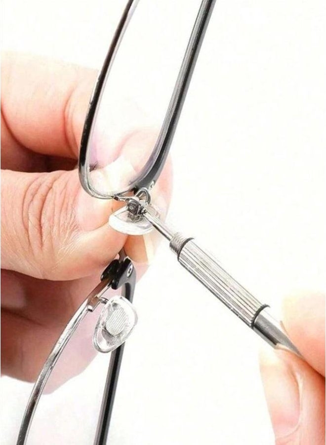 ULHYC Mini mobile phone watch Steel Glasses Screwdriver,Multifunction Eyeglass Screwdriver Repairing Kit, Tiny Screwdriver For Glasses Tightening Repair Screwdriver With Keychain,Portable Hand Tools, Precision Screwdriver Tools Christmas For Holiday Gift Giving, Tools For Men - Image 2
