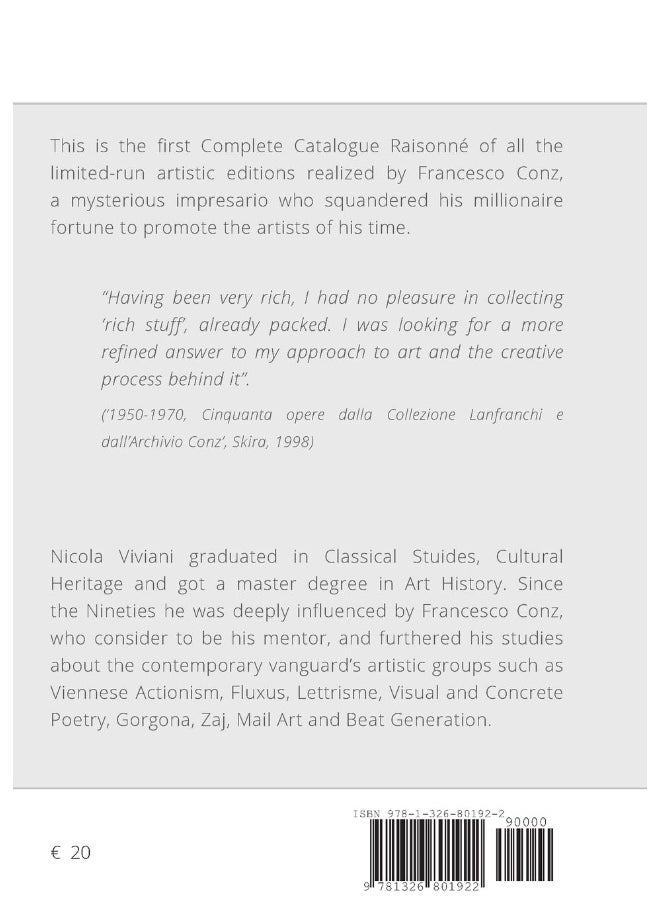 Francesco Conz Editions Complete Catalogue Raisonné  - Image 2