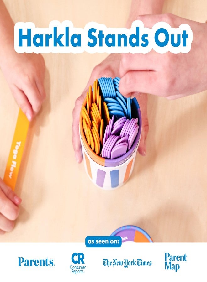 Harkla Sensory Sticks - 60 Sensory Activities to Help Kids Relax and Refocus | Easy-to-Use Brain Break Kit | Science Backed - Occupational Therapist Approved - Image 2
