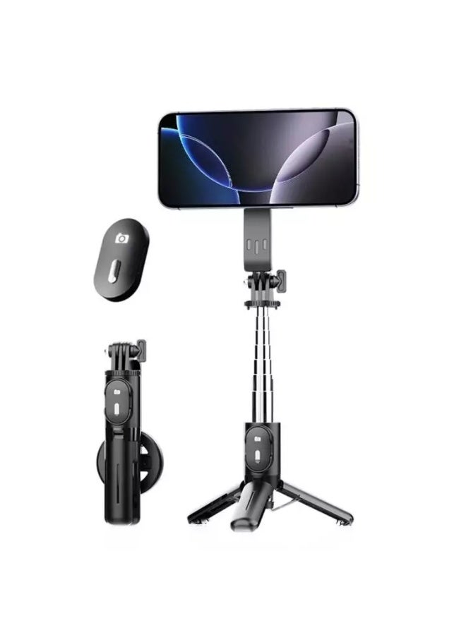 P08Y Pro (MagSafe) Mini Magnetic Selfie Stick Bluetooth Remote Tripod Stabilizer with Remote Control for Smart Phones 16-72CM - Image 1