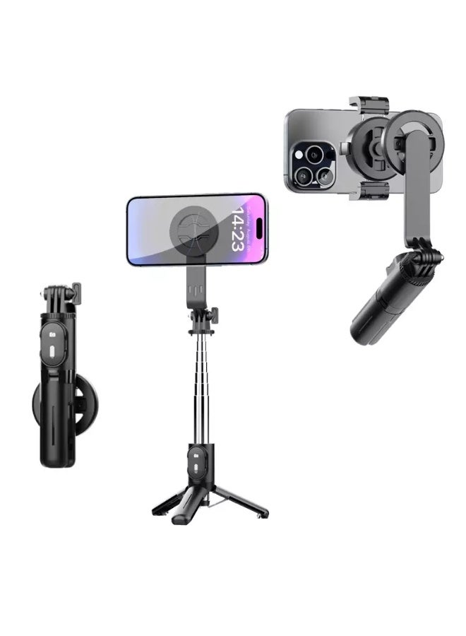 P08Y Pro (MagSafe) Mini Magnetic Selfie Stick Bluetooth Remote Tripod Stabilizer with Remote Control for Smart Phones 16-72CM - Image 4