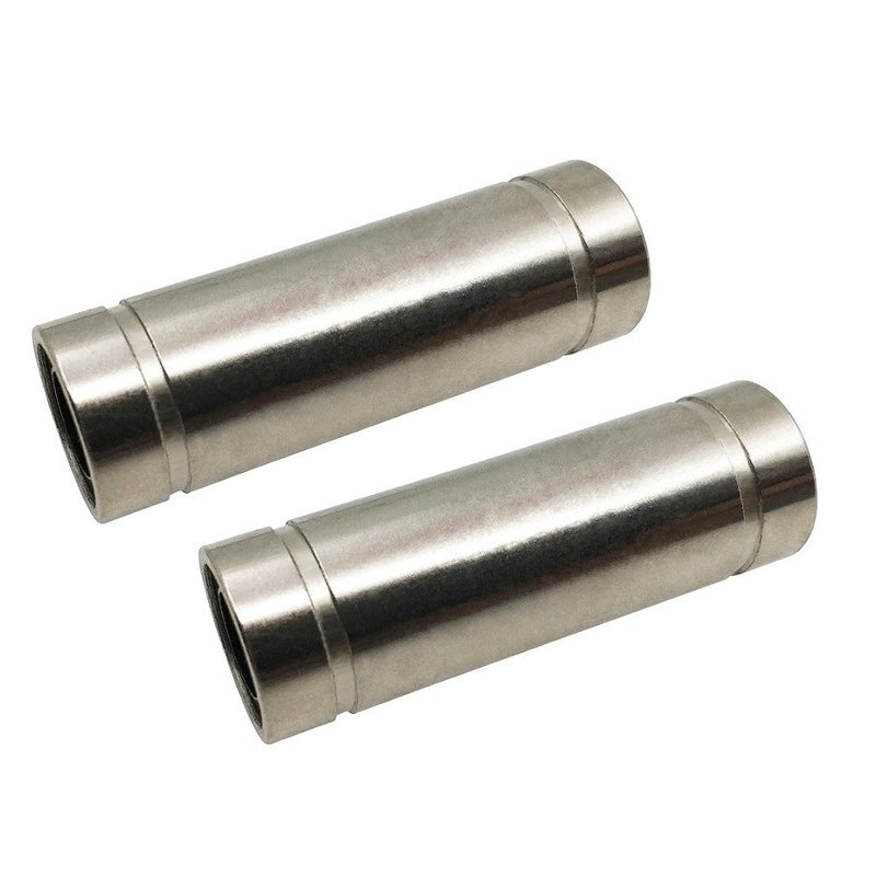 ReliaBot 2PCs LM8LUU Linear Ball Bearing Nickel Plated 8mm x 15mm x 45mm for 8mm Linear Motion Shaft for 3D Printer and CNC Machine - Image 1