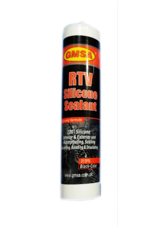 GMSA High-temperature silicone sealant, black color, 310 ml