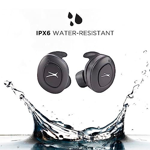 Altec Lansing True Evo+ Truly Wireless Earphones, 4 Hours of Battery Life, Receive Up to 4 Charges on The Go, Access Siri or Google Voice Assistant via Bluetooth Through Your Smartphone, MZX659-BLK - Image 3