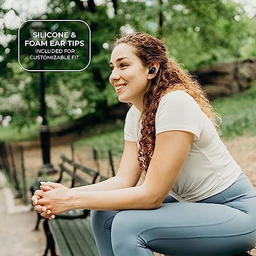 Altec Lansing True Evo+ Truly Wireless Earphones, 4 Hours of Battery Life, Receive Up to 4 Charges on The Go, Access Siri or Google Voice Assistant via Bluetooth Through Your Smartphone, MZX659-BLK - Image 5