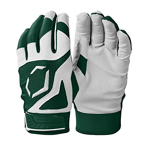 EvoShield SRZ-1™ Adult Batting Gloves - Dark Green, Medium - Image 1