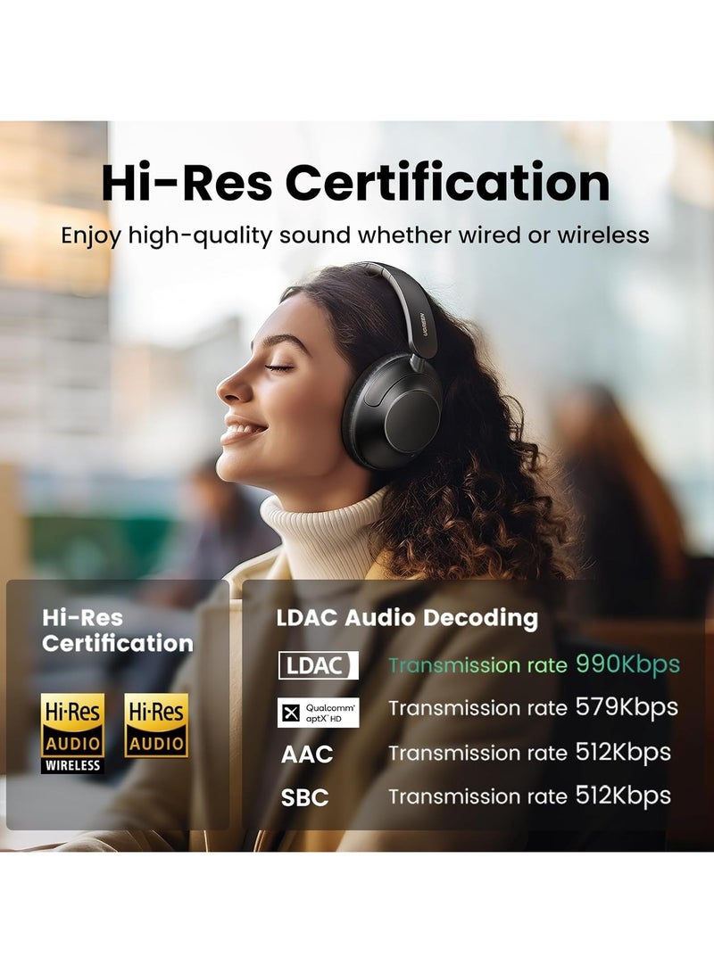 UGREEN HP202 HiTune Max5 Hybrid ANC Bluetooth 5.0 Headphones Black - Image 5