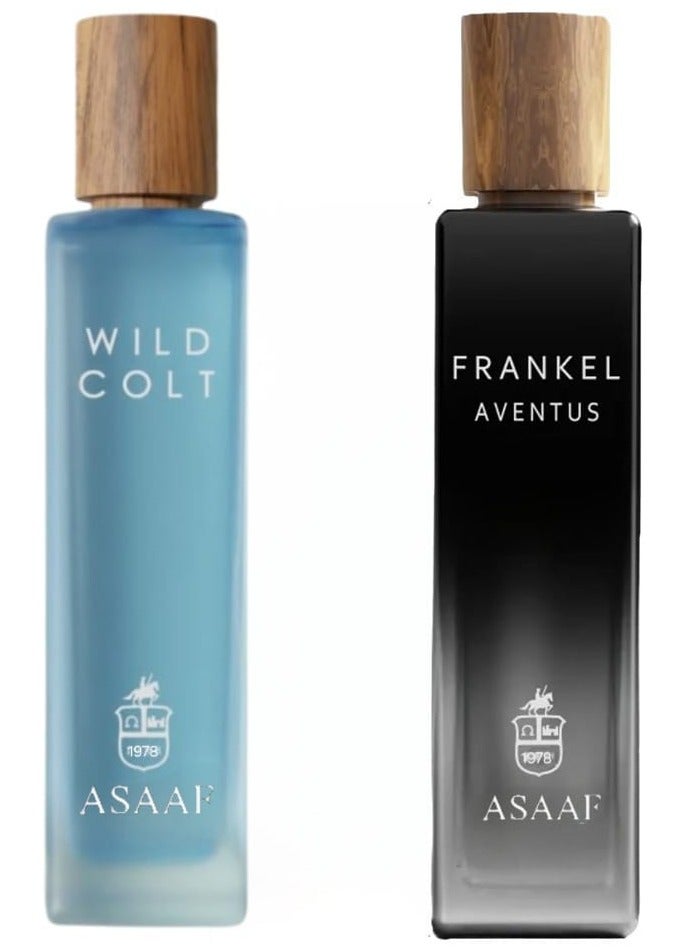 ASAAF package Asaaf  for men Wild Colt 200 ml and Frankel Aventus 200 ml