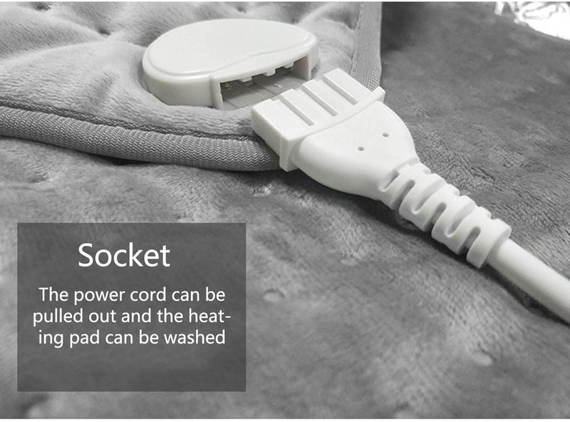 comfrt Electric Heated Blanket Throw with 6 Heating Levels, Intelligent Temperature Control Electric Blanket, Super Cozy Soft Heated Throw with Fast Heating, Home Office Use - Image 3