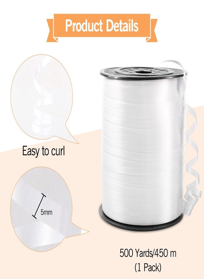 Winjeto White Curling Ribbon, 500 Yard Christmas Curling Ribbons for Gift Wrapping, Balloon String for Balloons Curly Ribbon, Gift Bow Ribbons for Baby Shower, Florist Flower Party Decorations - Image 4