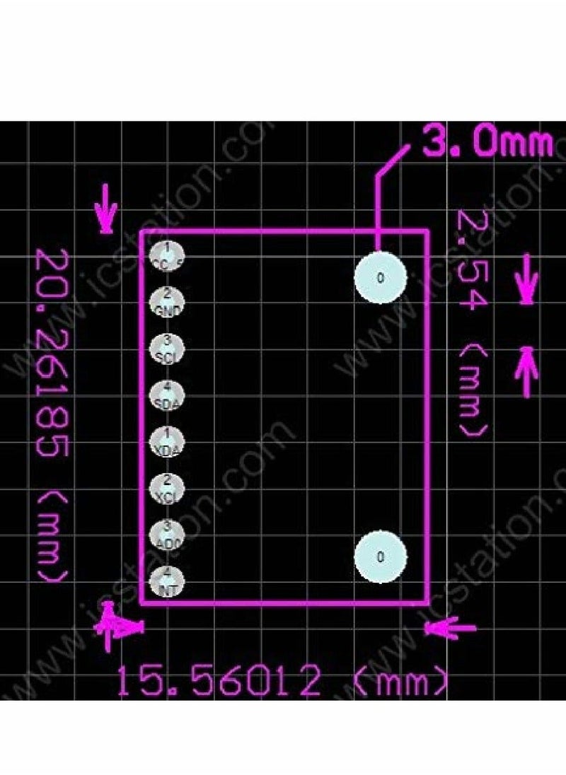 Generic - MPU 6050 Module, 3 Axis Analog Gyro Sensors Accelerometer 3-5V - Image 1
