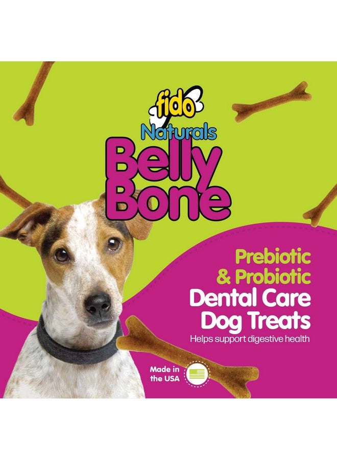 Fido Naturals Belly Bones For Dogs, Yogurt Flavored Small Dog Dental Treats  13 Treats Per Pack (3 Pack)  Made In Usa, Plaque & Tartar Control, For Fresh Breath And Digestive Health Support - Image 2