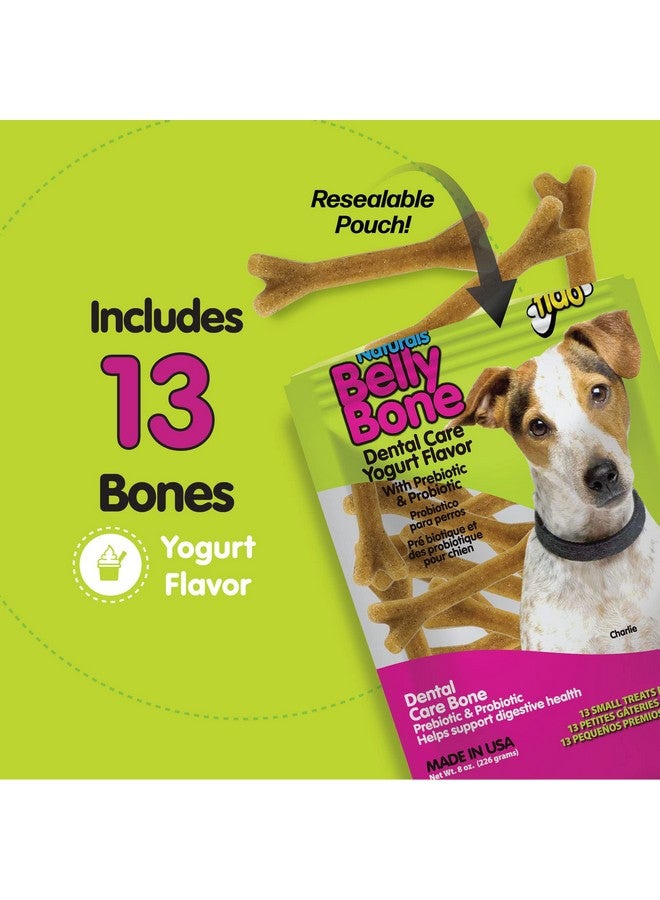 Fido Naturals Belly Bones For Dogs, Yogurt Flavored Small Dog Dental Treats  13 Treats Per Pack (3 Pack)  Made In Usa, Plaque & Tartar Control, For Fresh Breath And Digestive Health Support - Image 4