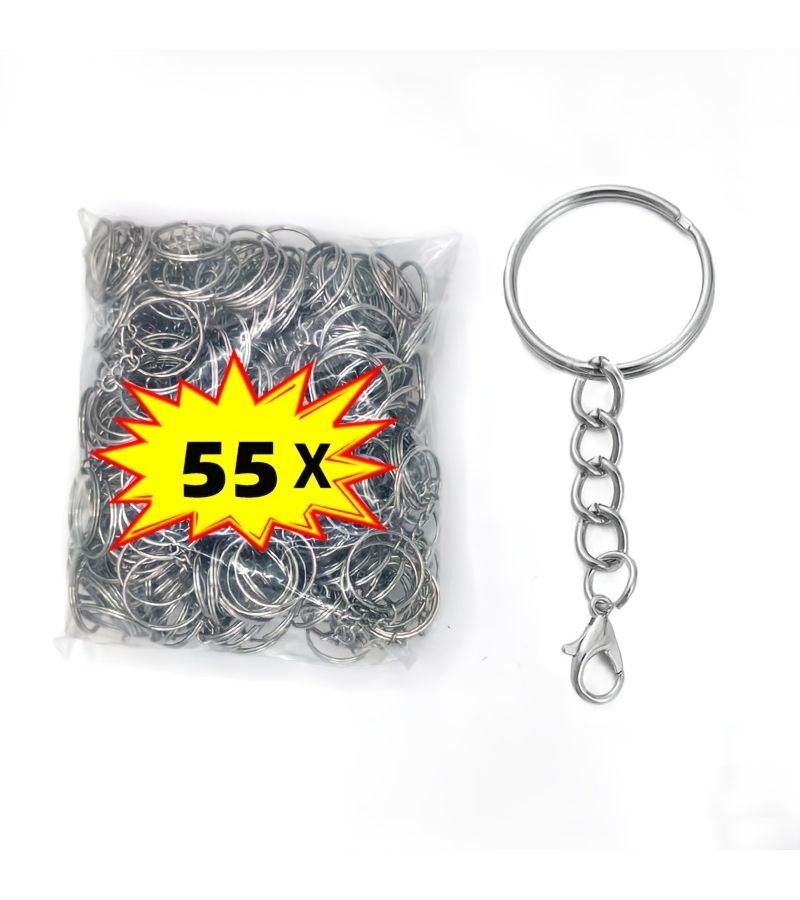 105 Lobster Claw Key Rings With Chain Iron Material Craft Supplies - Image 5