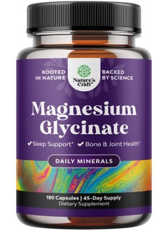 Natures Craft Magnesium Glycinate, Daily Minerals, 180 Capsules  - Image 3