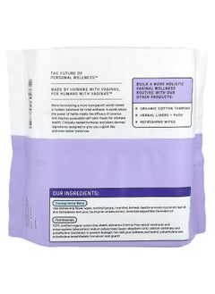 the Honey Pot company The Honey Pot Company, Organic Herbal-Infused Pads with Wings, Overnight, 12 Count  - Image 2