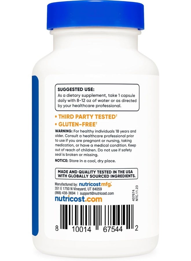 Nutricost Gluten Free, Non-GMO Vitamin B2 (Riboflavin) 400mg, 120 Capsules - Image 4