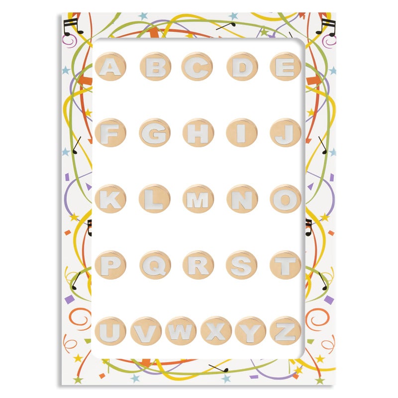 CUNUEN 26 Pack Bling Gold Letter Decoration Charms Alphabet ABCZ Characters for Boy Girl Teens Men Women and Adults - Image 2