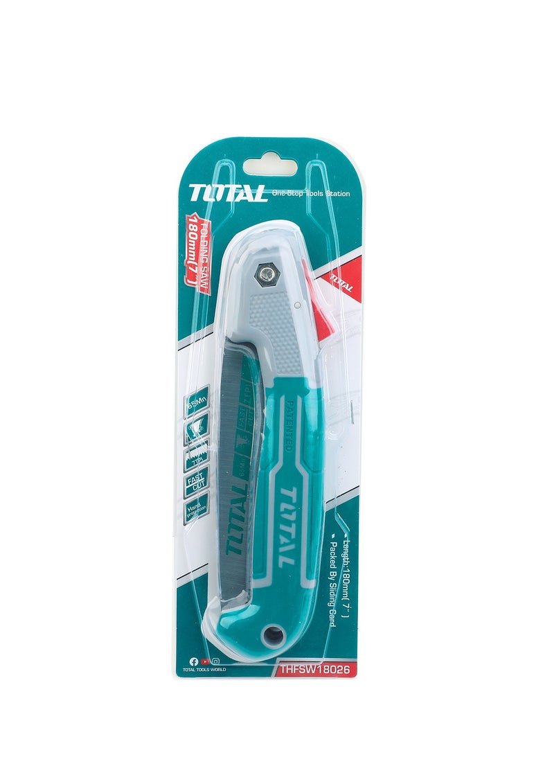 Total Tools - Total Folding Saw with High-Carbon Steel Blade and Ergonomic Handle – Compact, Lightweight, and Portable Tool for Gardening, Camping, and Outdoor Use - Image 1