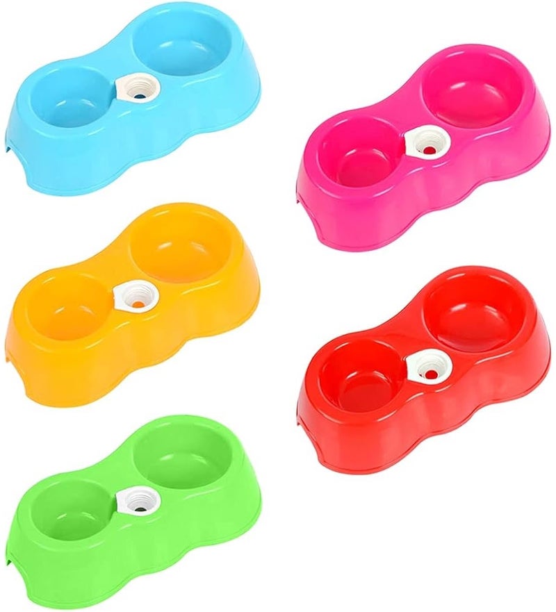 Small Plastic Bowl For Pets (Screw Cap for External Bottle) - Yellow - Image 3