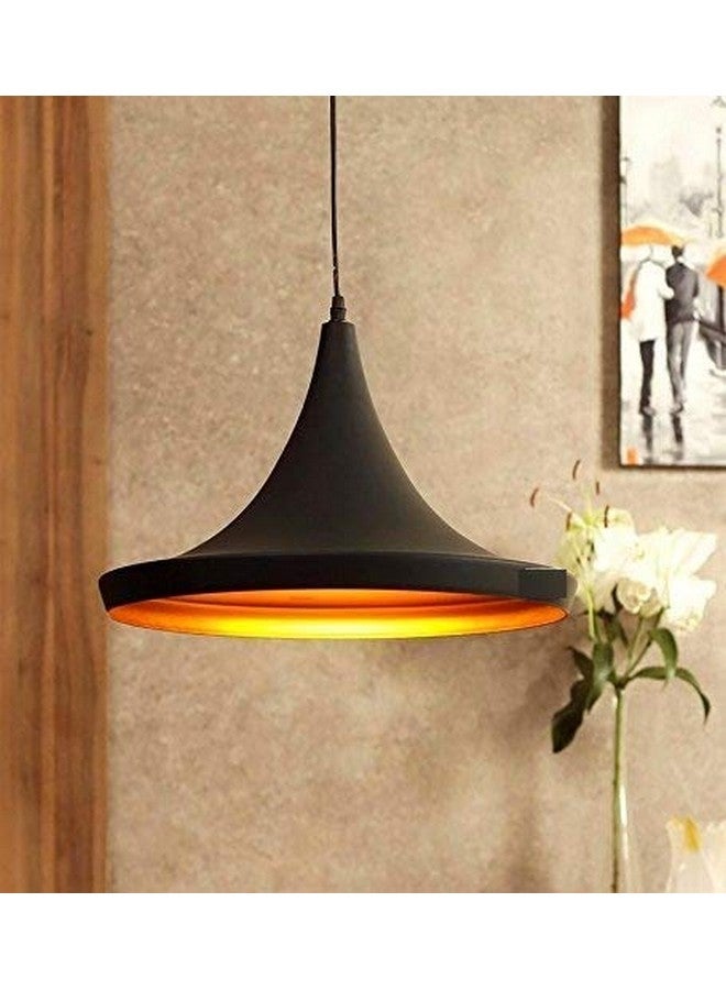 SINOMAN أضواء معلقة سوداء من SINOMAN لغرفة المعيشة / أضواء معلقه للسقف / مصابيح معلقة لتزيين المنزل / أضواء معلقة زخرفية، معدنية (توليب، بدون لمبة) - Image 2