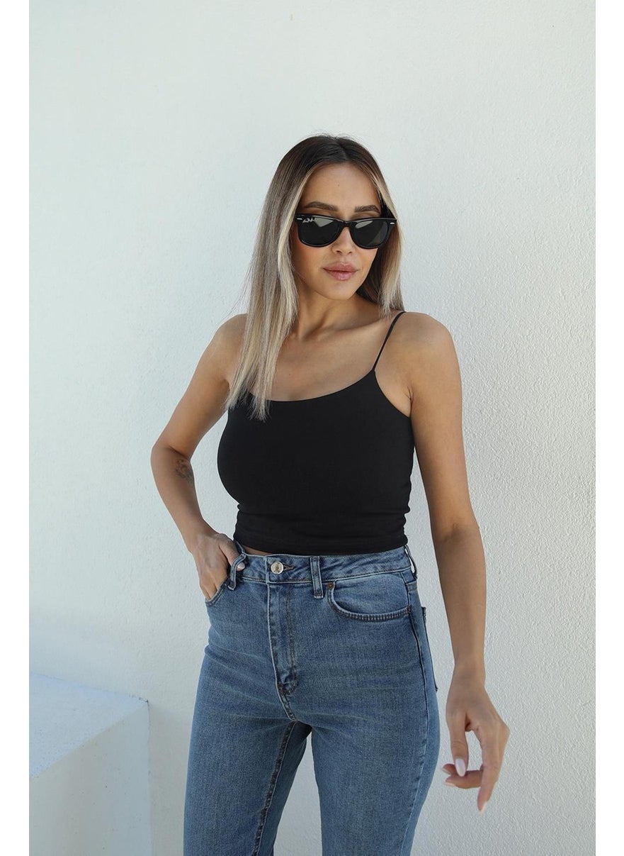 Havoş Havos Black White Rope Strap Basic 2-Piece Crop  - Image 4