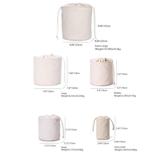 YONBEN Purse Organizer Insert, Bag Compartment Organizer with Pure Cotton Canvas, Bag Insert Organizer with Round Storage Pocket and Purse Liner Insert included - Bag Shaper Easy Access - Image 2