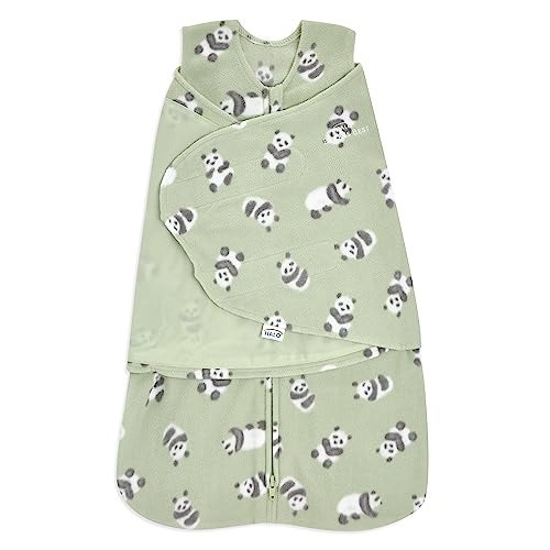 HALO MicroFleece Sleepsack Swaddle 3Way Adjustable Wearable Blanket TOG 30 Cozy Pandas Newborn 03 Months - Image 1